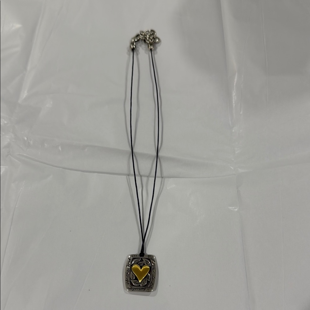 Brighton Silver and Gold Heart Necklace